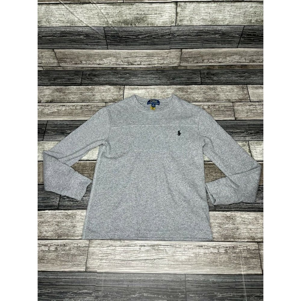Polo Ralph Lauren Boys' Cotton Long Sleeve Gray